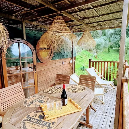 Roulotte Atypique - Vue - Ecrin De Nature * Cauro